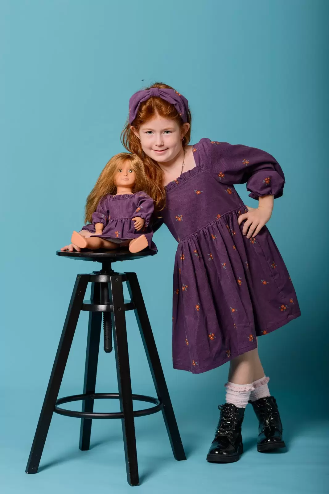 Sukienka Jasmine fioletowa Lalka