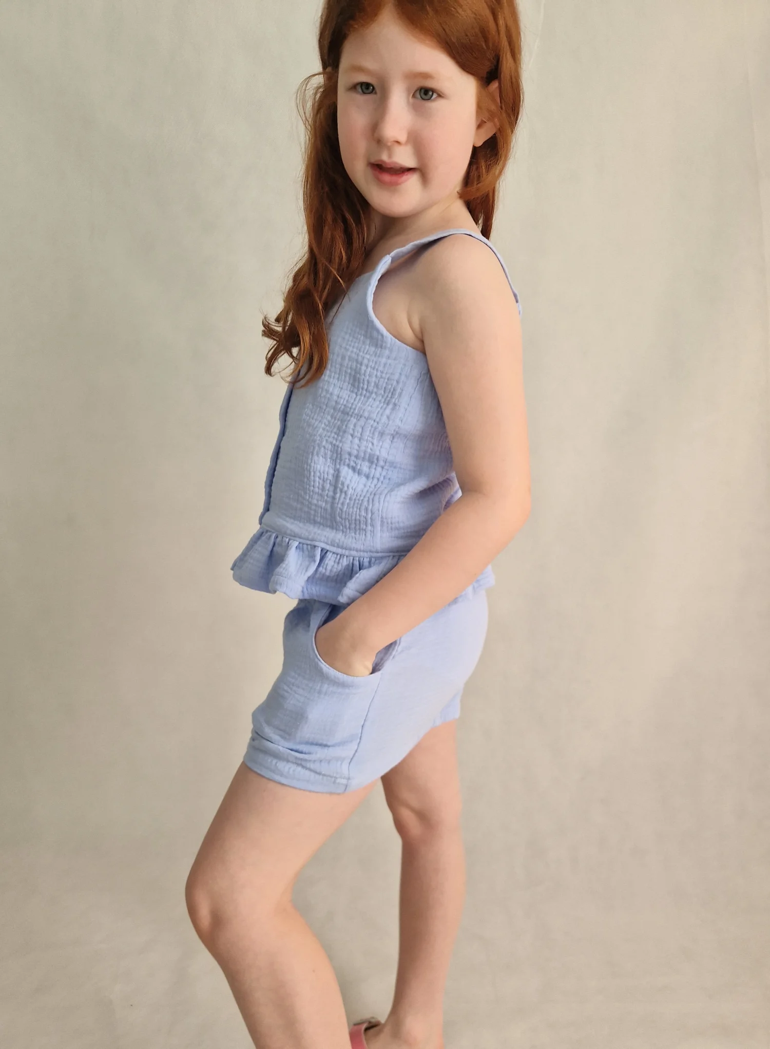 Krótkie spodenki muślinowe