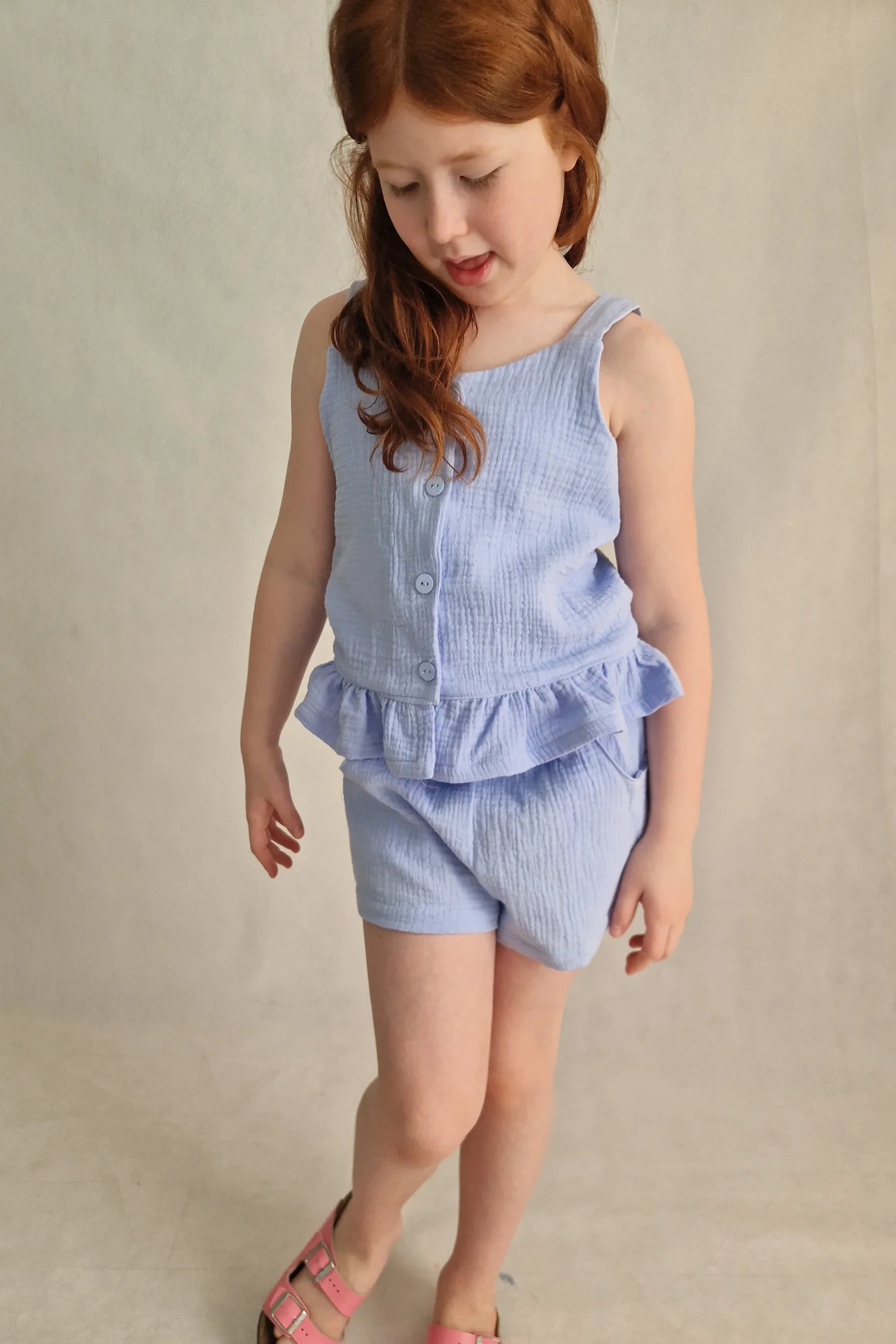 Krótkie spodenki muślinowe